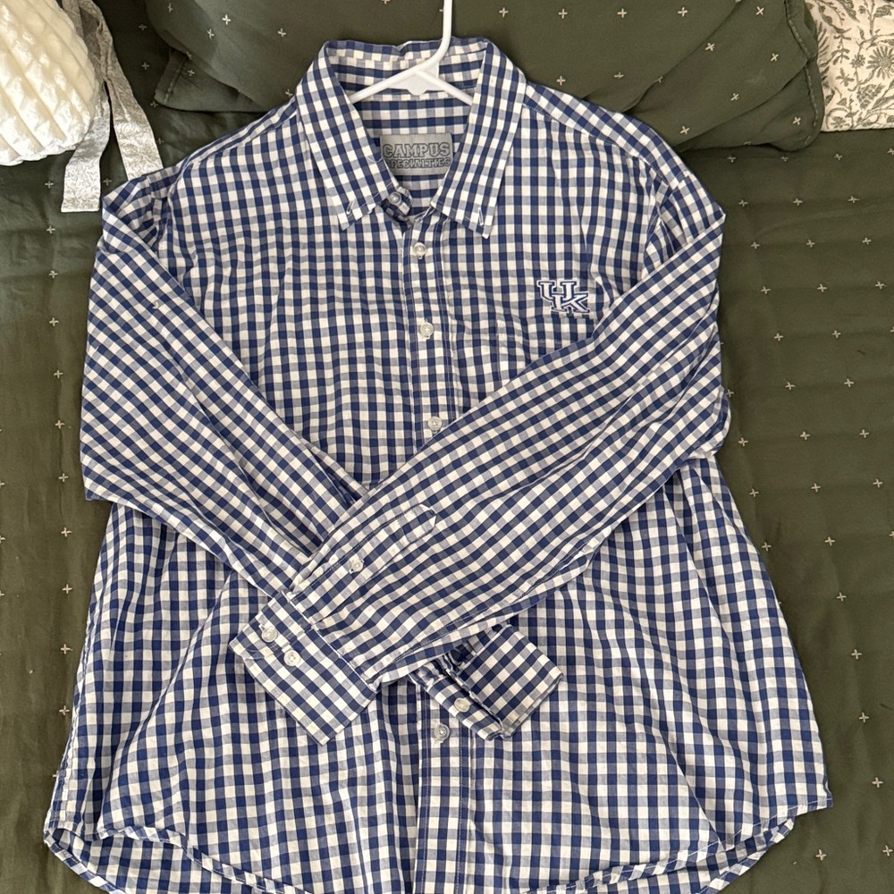 Kentucky Blue Checkered Men's Shirt